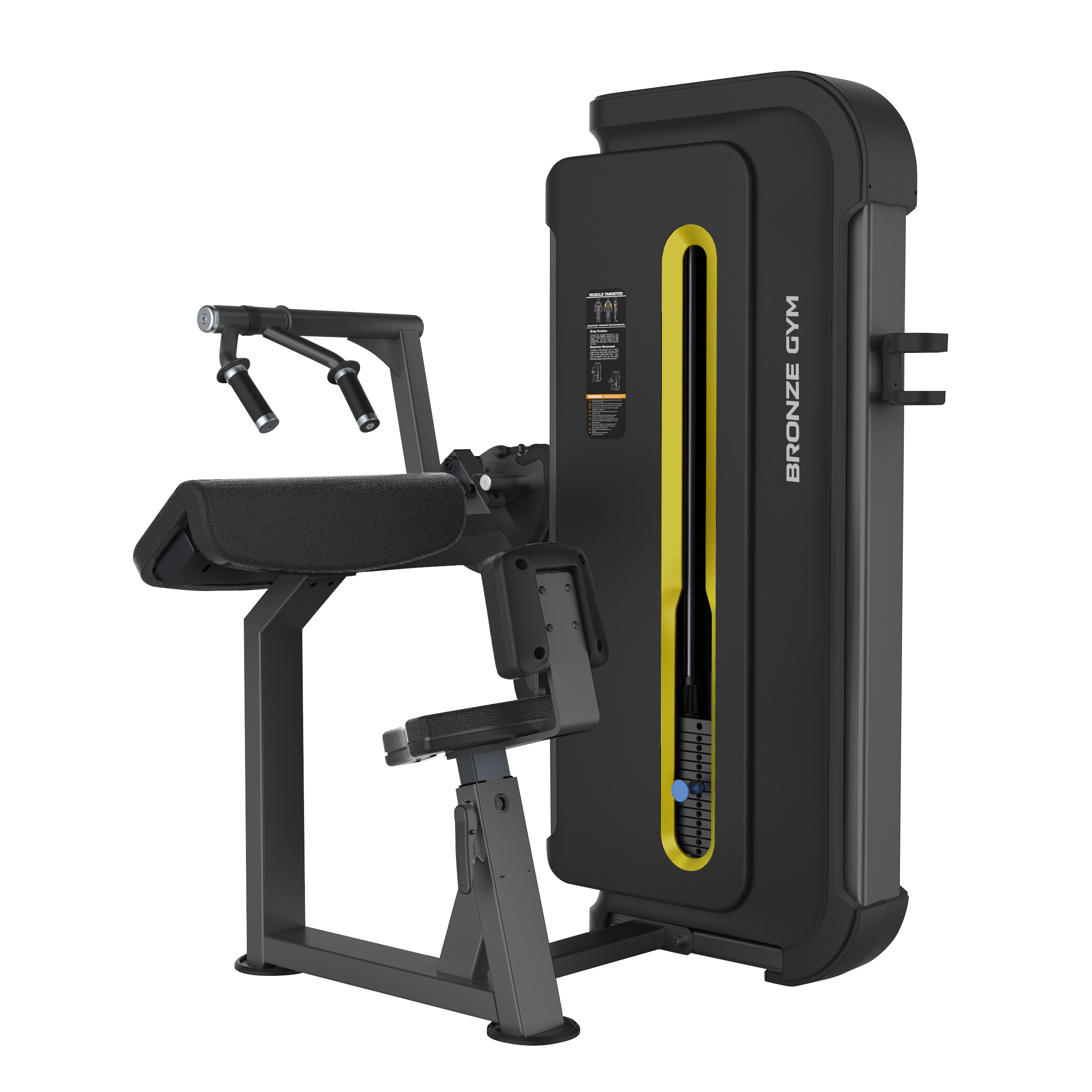 BRONZE GYM BW-3028 Разгибание рук сидя (наклонная поверхность)