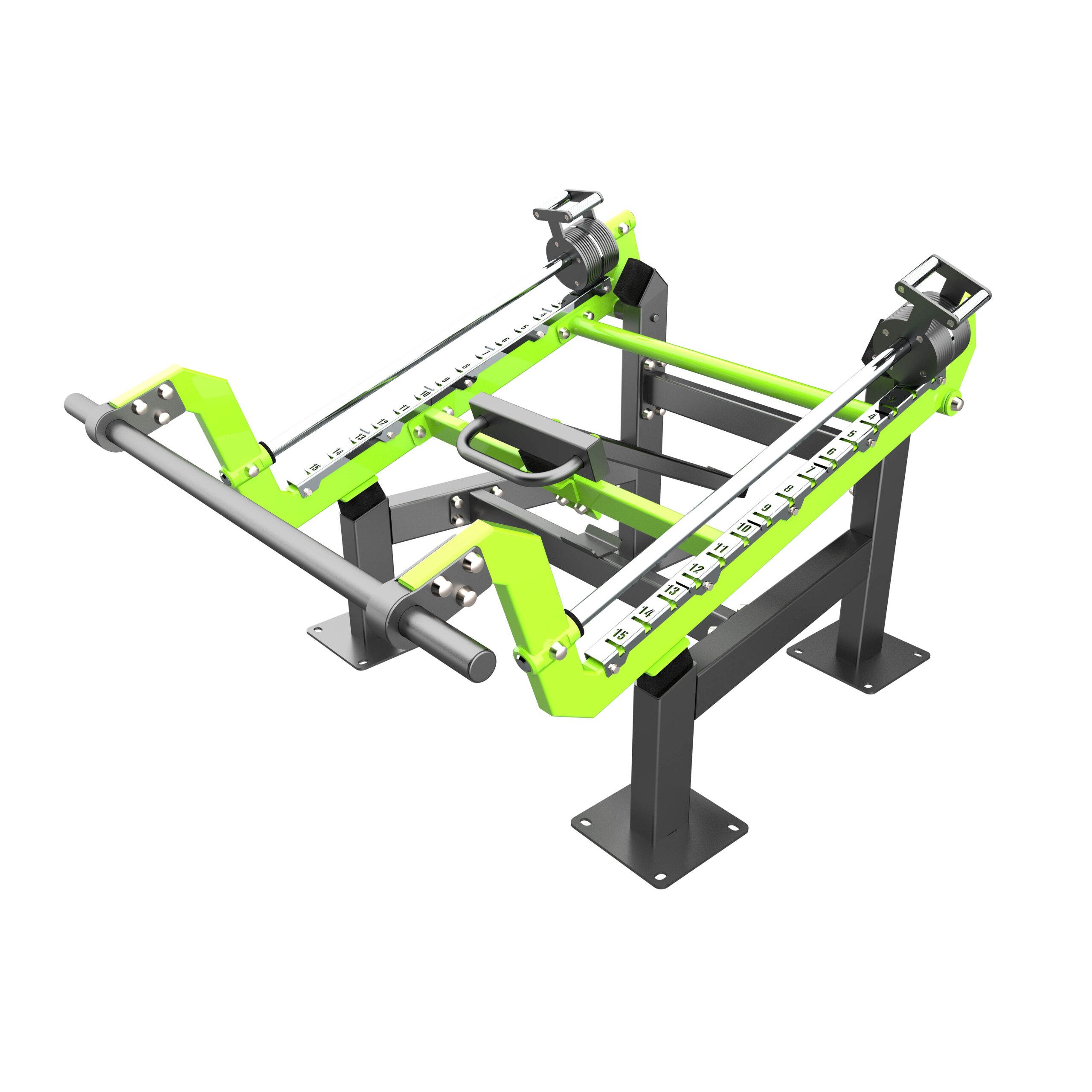 F-2804 Уличный тренажер Приседание с переменной нагрузкой ZAVODSPORTA