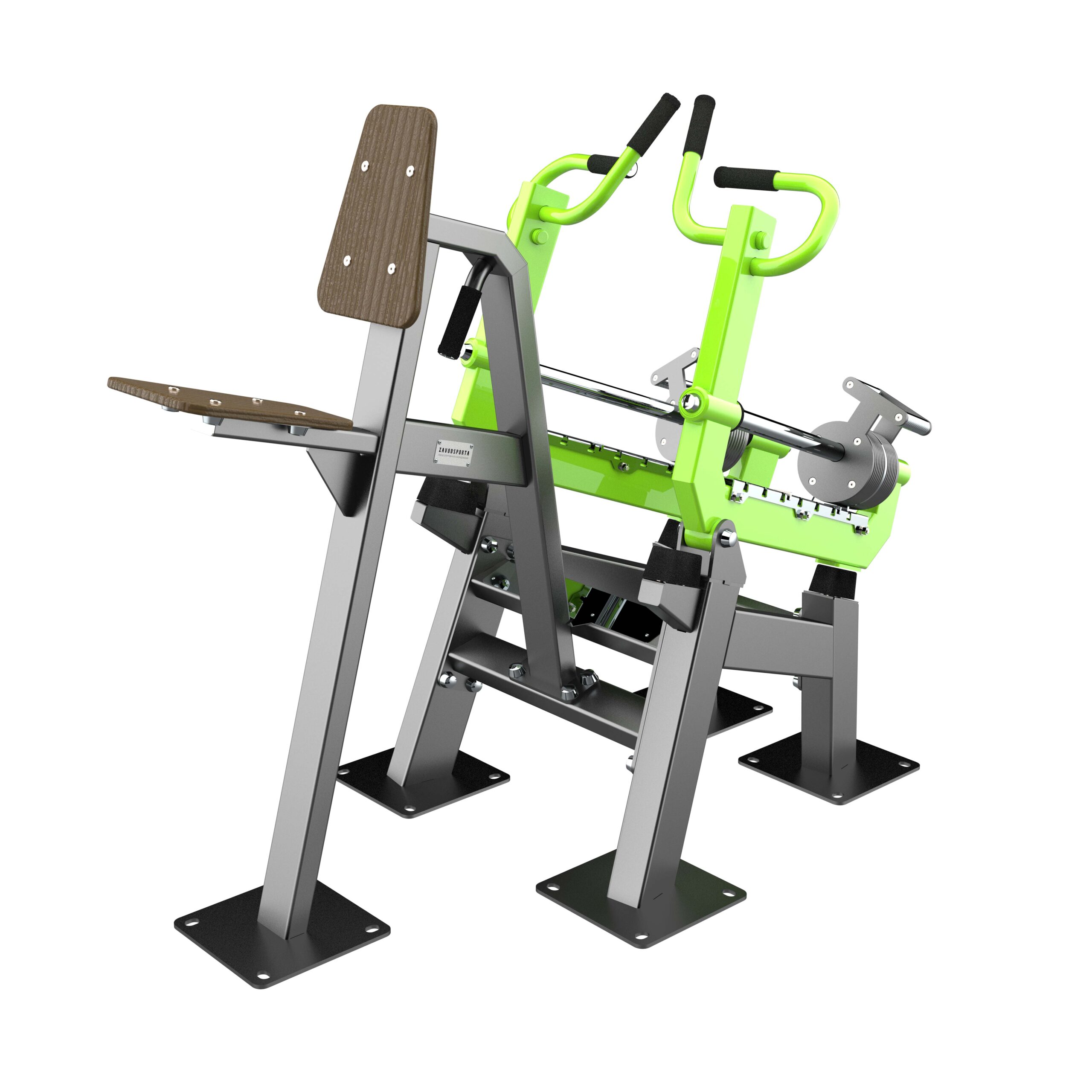 F-2809 Уличный тренажер Наклонная тяга с переменной нагрузкой ZAVODSPORTA