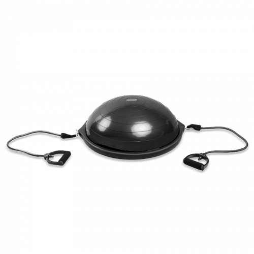 Полусфера гимнастическая надувная черная с эспандерами Hasttings Digger HD22C1A-black