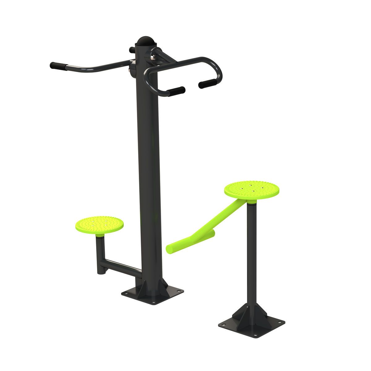 S-1013 Уличный тренажер Твистер стоя - Твистер сидя ZAVODSPORTA