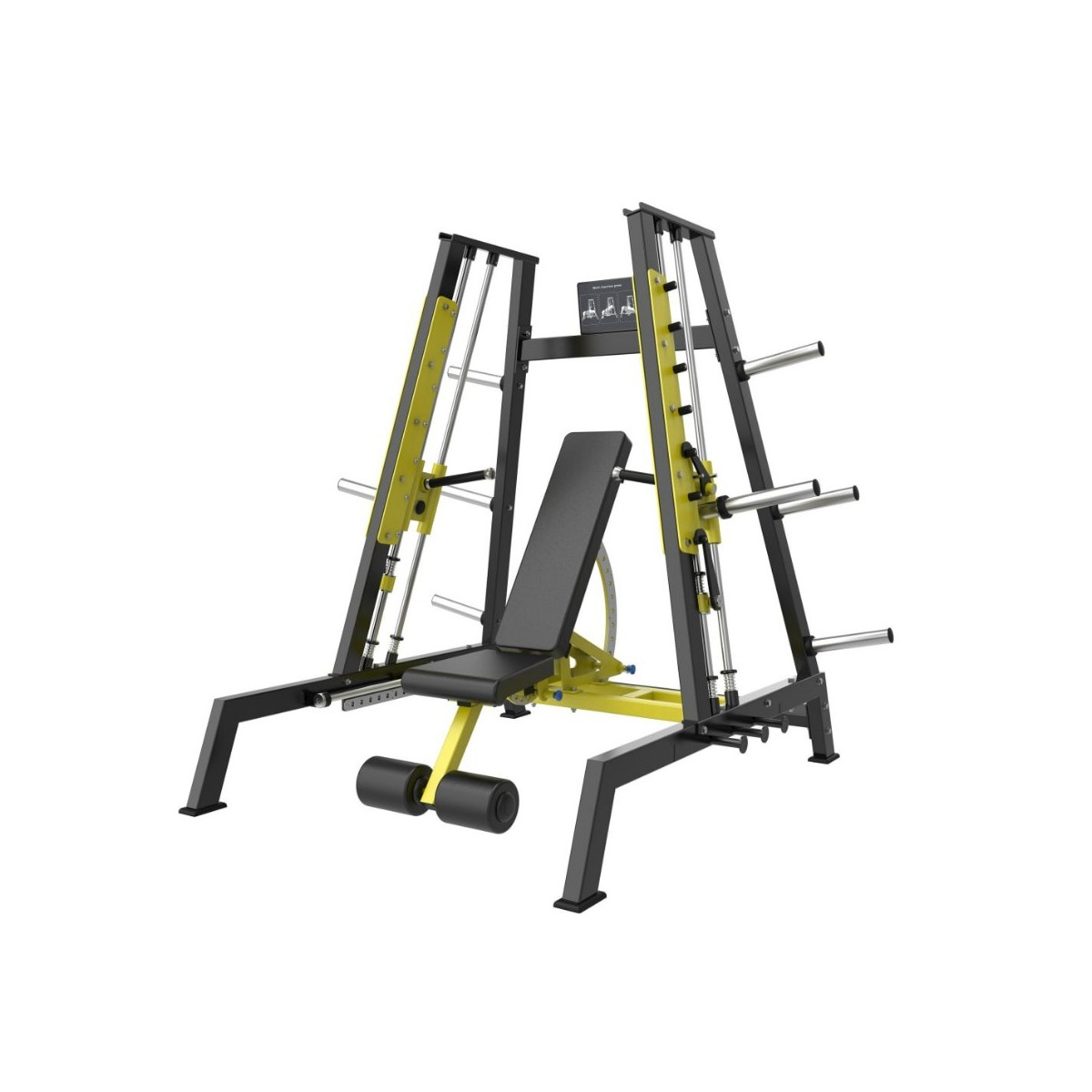 Смит-машина со сведением на свободных весах Protrain PP283 (черный с красным)