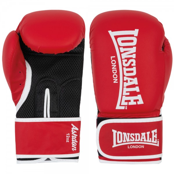 Перчатки тренировочные LONSDALE Ashdon 10 oz, красный