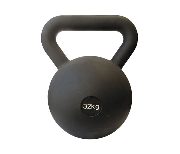 Обрезиненная гиря FOREMAN 24 кг, черный