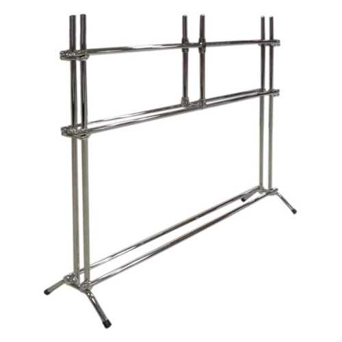 Мобильная стойка для ковриков ABSOLUT SYSTEMS серебрянный