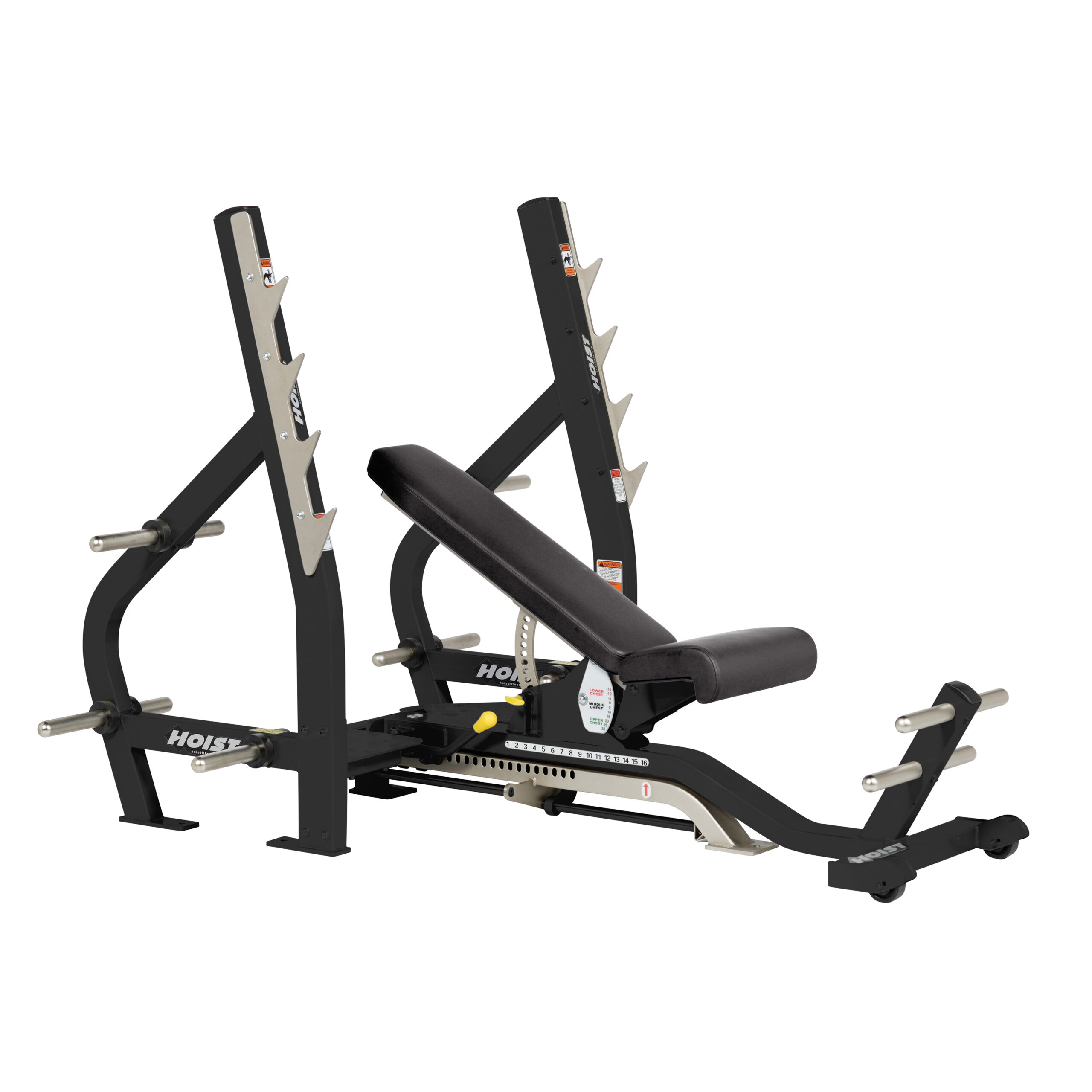 Олимпийская регулируемая скамья HOIST CF-2179 матовый черный/черный