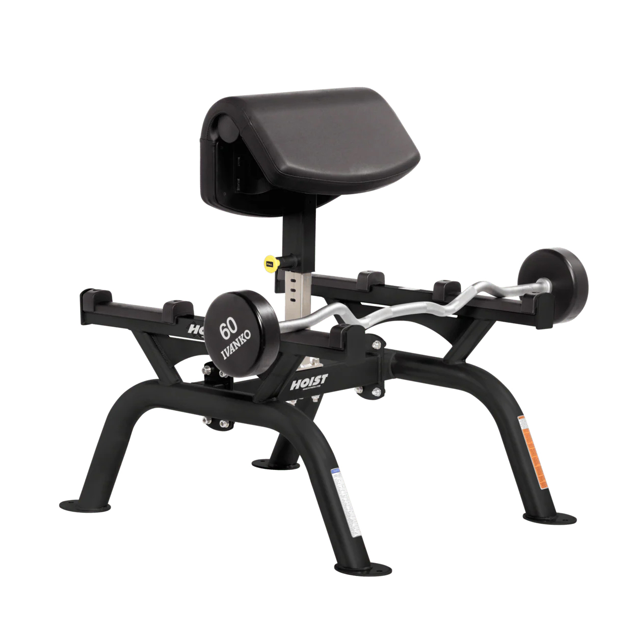 Парта для бицепса стоя HOIST CF-3555 матовый черный/черный